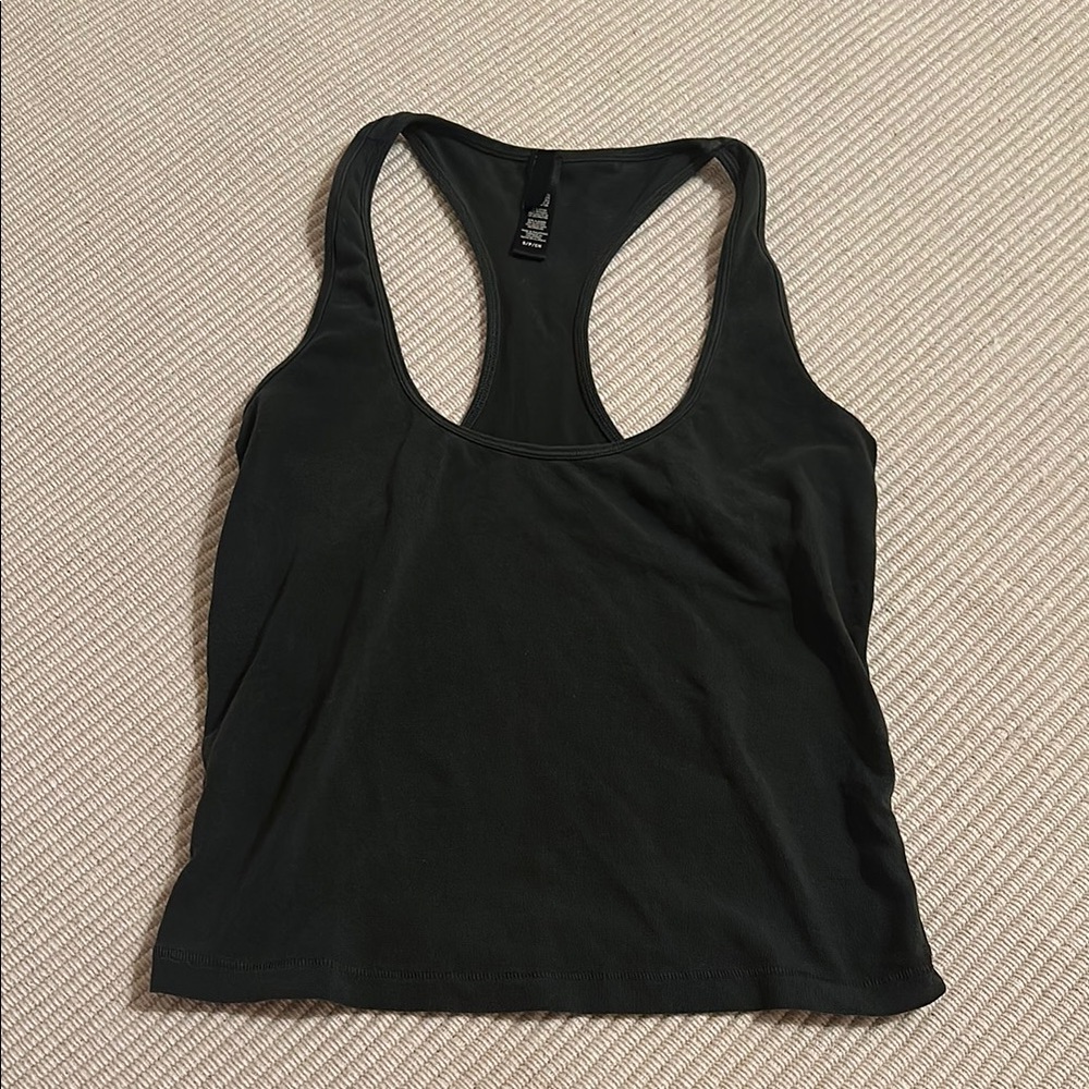 Skims Fits Everybody Racer Back Tank Black Small